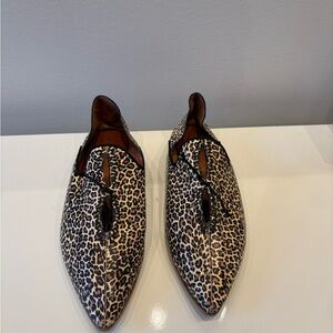 Free People Leopard Pointed Flats